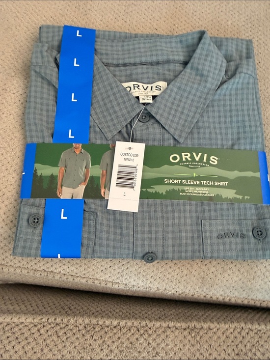 Orvis Other - Orvis Short Sleeve Tech Shirt - Slate Blue Gray Plaid